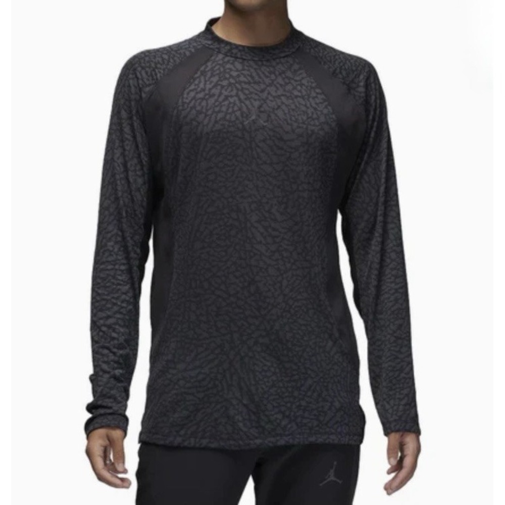 NIKE Air Jordan Dri-Fit ADV Long Sleeve Shirt Black Men 2XL *NEW* FD8123-022 $80